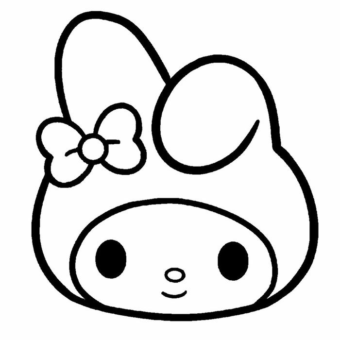 Ảnh melody tô màu có đường nét mềm mại