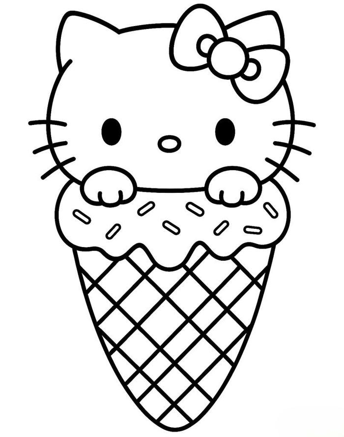 Ảnh tranh cute dễ tô có hình dáng đáng yêu