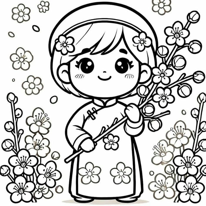 Ảnh tranh trung thu đơn giản dành cho bé