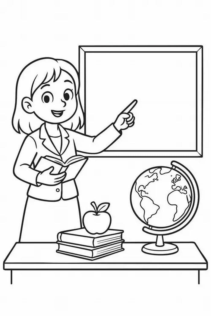 Bé chuẩn bị quà tri ân thầy cô bằng tranh tô màu 20-11