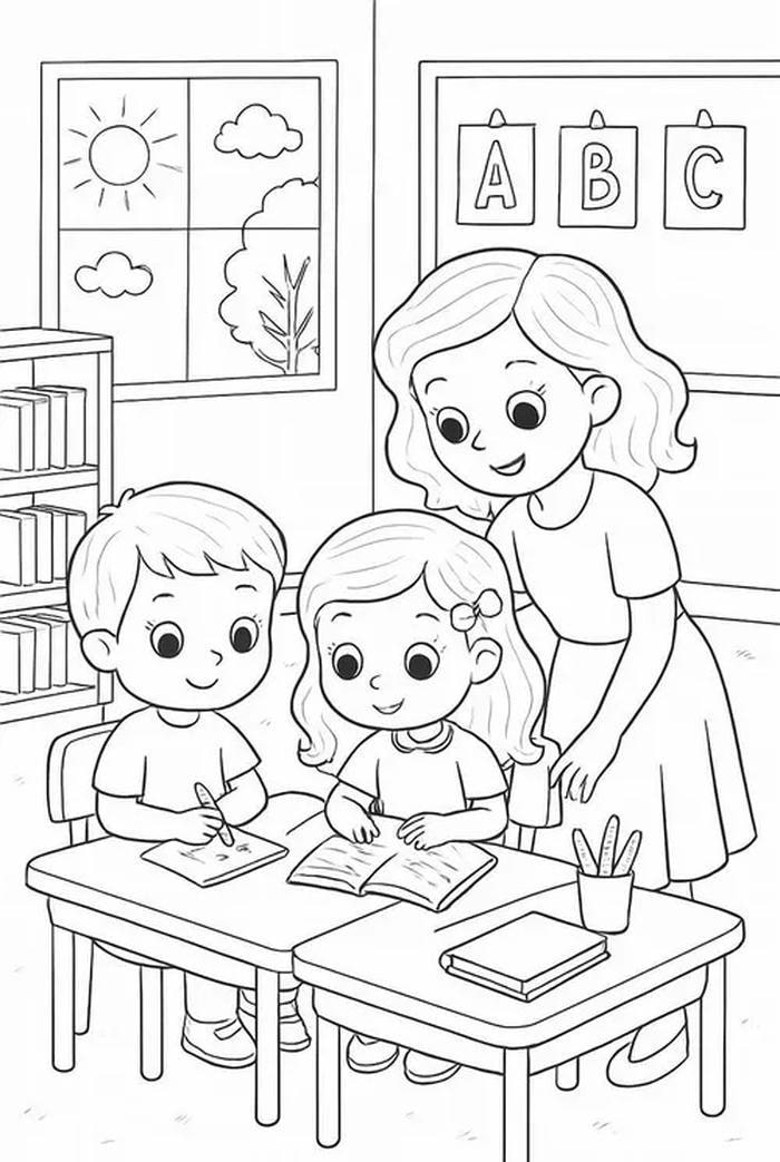 Hình ảnh tranh tô màu 20-11 thích hợp làm quà tặng