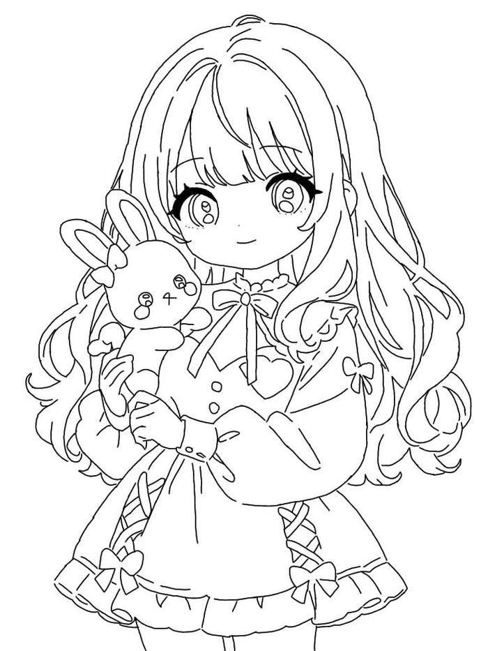 Hình chibi ngộ nghĩnh có biểu cảm đáng yêu