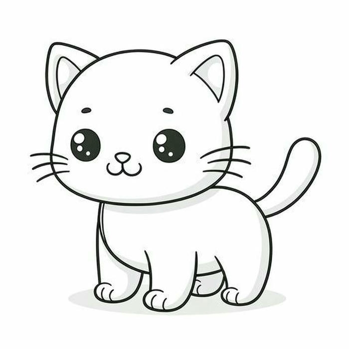 Hình chú mèo xinh xắn có bộ ria