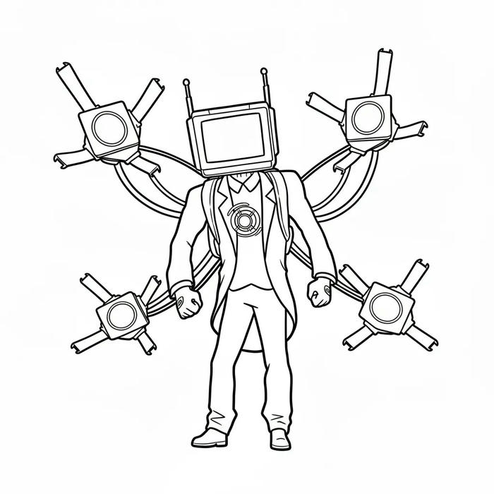 Hình minh họa Titan Cameraman V2 mang vẻ mạnh
