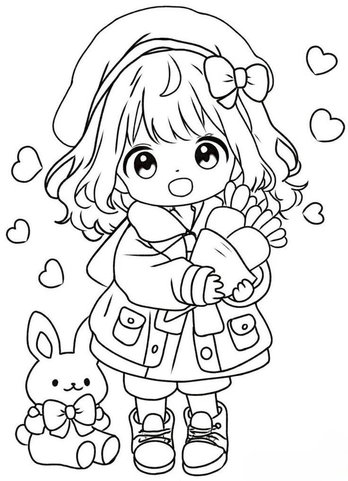 Hình vẽ chibi đáng yêu có dáng nhỏ nhắn