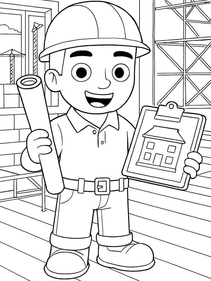 Hình vẽ nghề nghiệp mang nét dễ thương