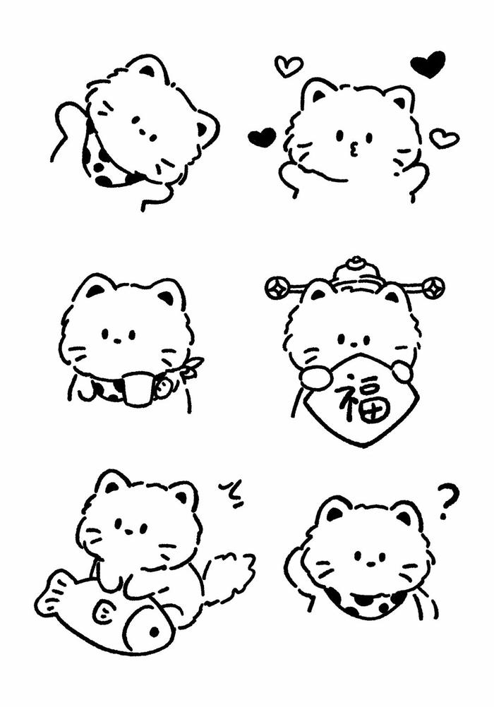 Hình vẽ sticker ngộ nghĩnh dành cho trẻ nhỏ