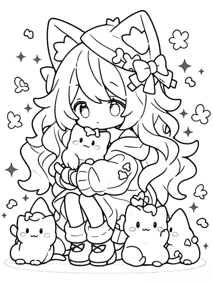 Mẫu chibi dễ thương với hình dáng nhỏ xinh