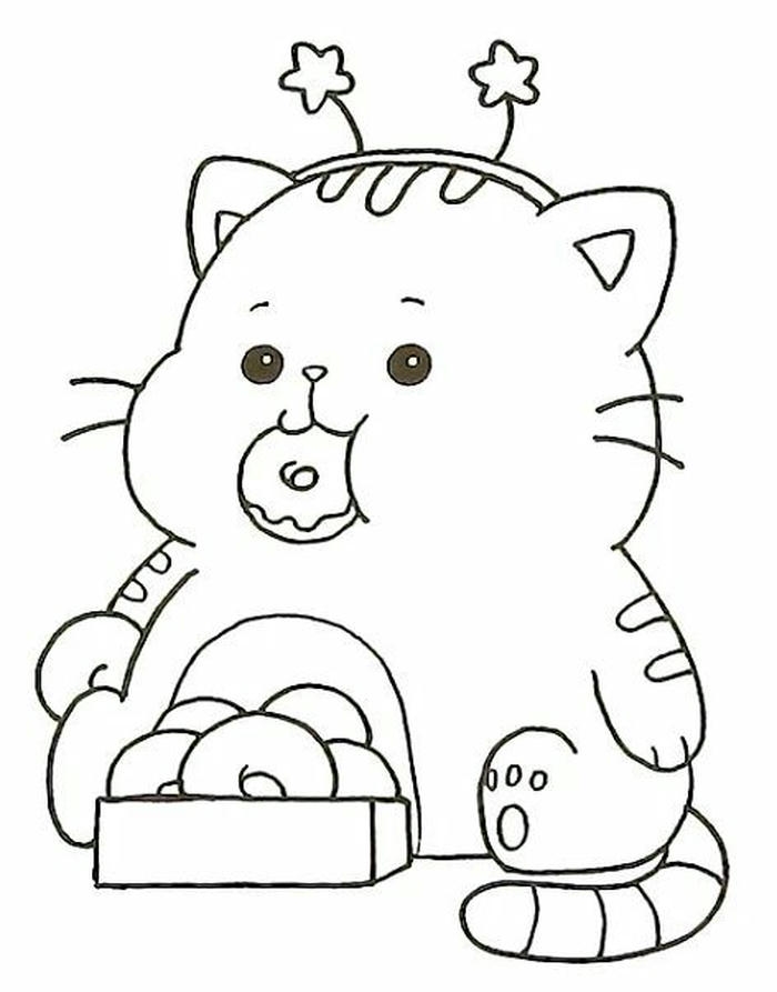 Mẫu mèo ngộ nghĩnh với chiếc đuôi cong