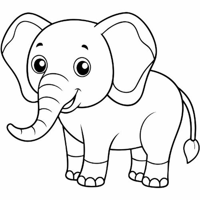 Mẫu tô hình chú voi thật sinh động