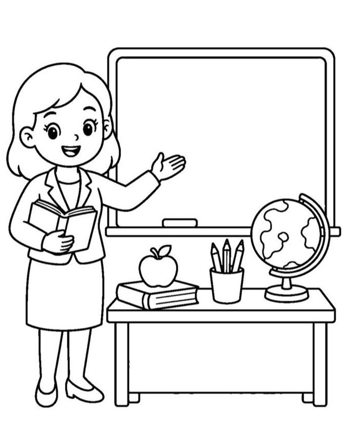 Mẫu tô màu nghề nghiệp dành cho trẻ
