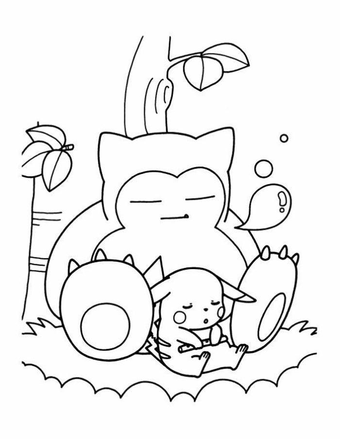 Mẫu tranh Pokemon dành cho bé yêu thích tô màu