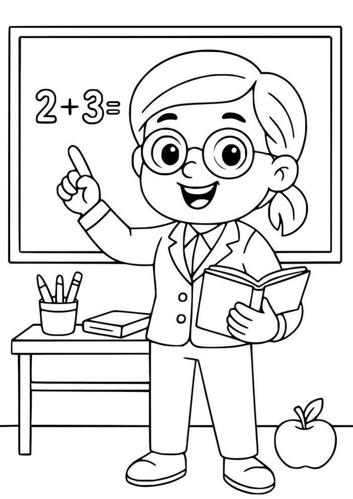 Mẫu tranh nghề nghiệp giúp bé tập tô