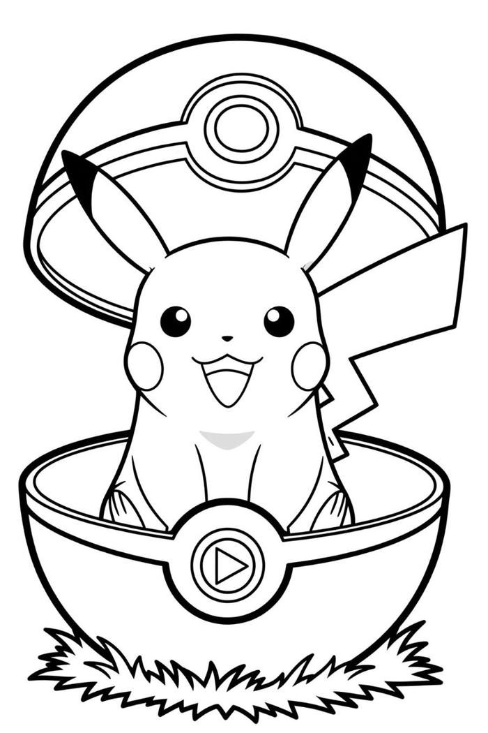 Mẫu tranh nhân vật Pokemon trông thật ngộ nghĩnh