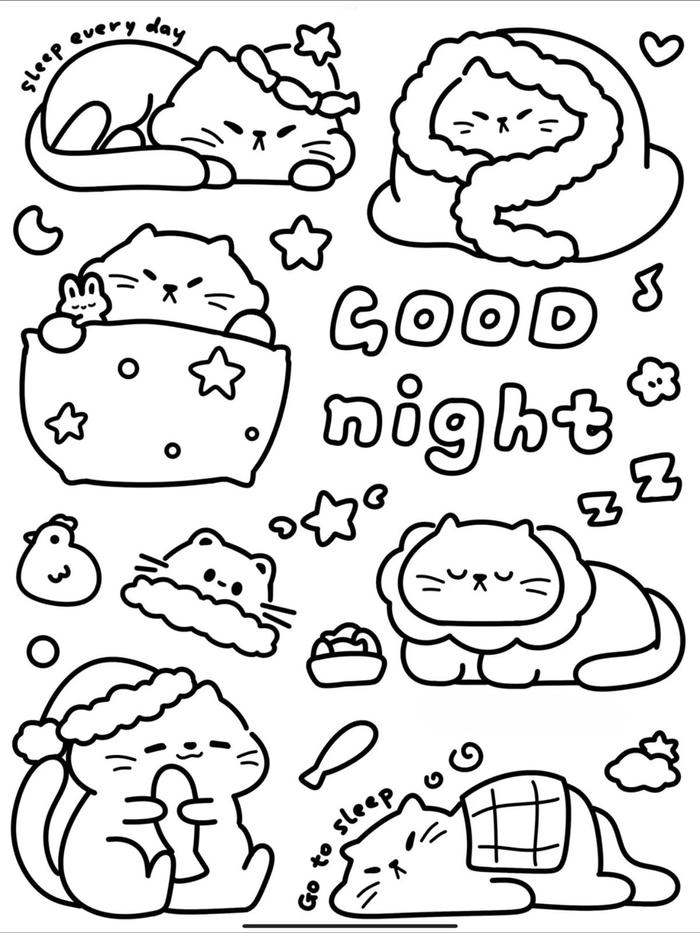 Mẫu tranh sticker với hình dáng nhỏ xinh
