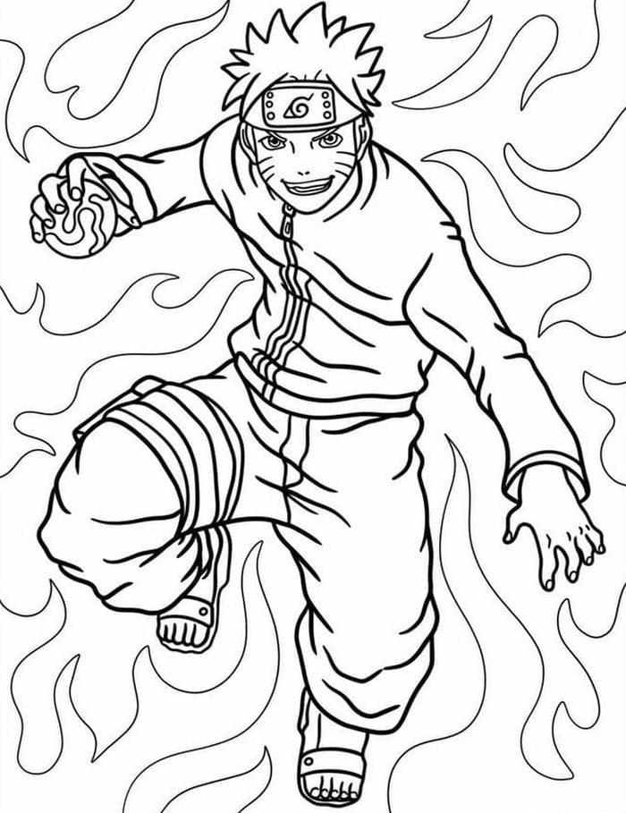 Nhẫn thuật tạo hiệu ứng mạnh mẽ cho hình Naruto