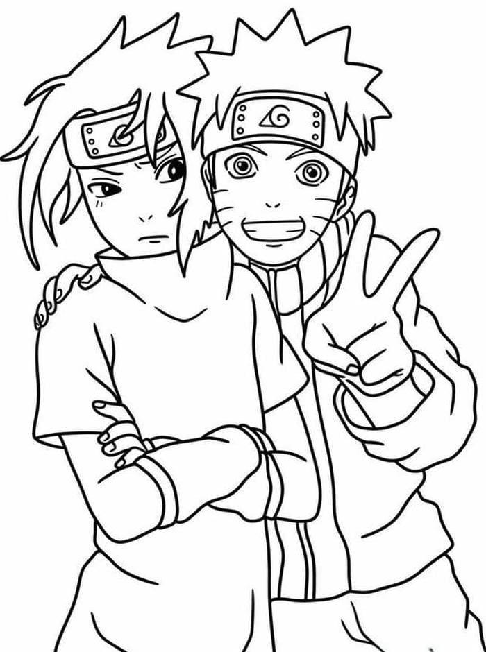 Phong thái ninja giúp tranh tô màu Naruto thêm cuốn hút