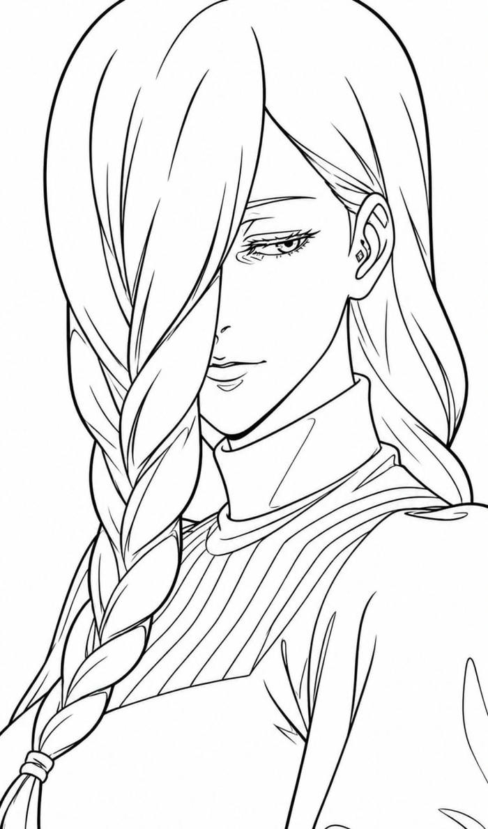 Tranh anime đen trắng thích hợp để tô