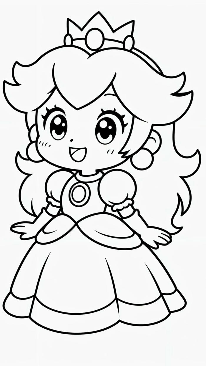 Tranh chibi tập tô mang nét vẽ hồn nhiên