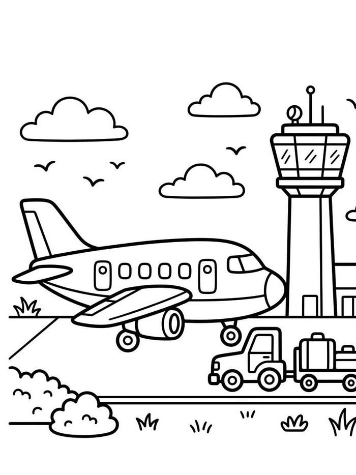 Tranh máy bay có tạo hình thật sinh động