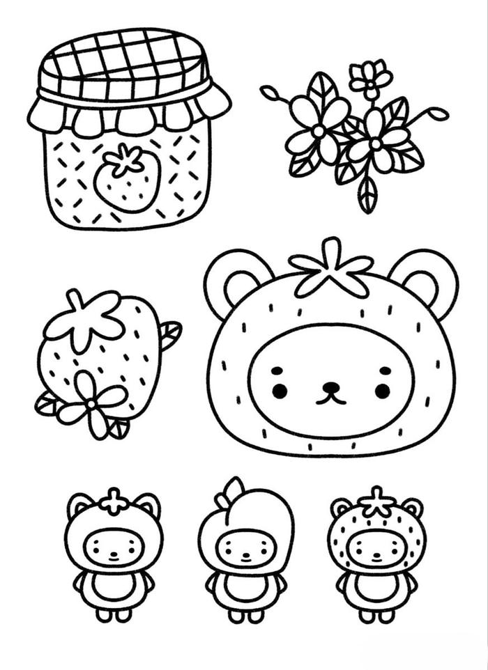 Tranh sticker đáng yêu phù hợp hoạt động tô màu