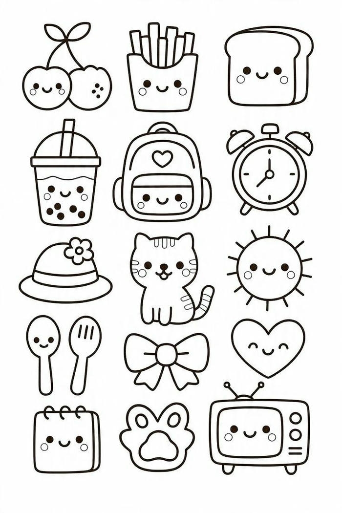 Tranh tập tô sticker có tạo hình xinh xắn