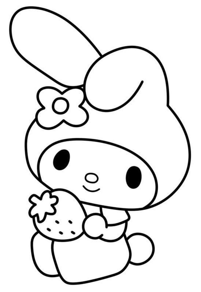 Tranh tô màu My Melody đáng yêu từ Sanrio ngộ nghĩnh