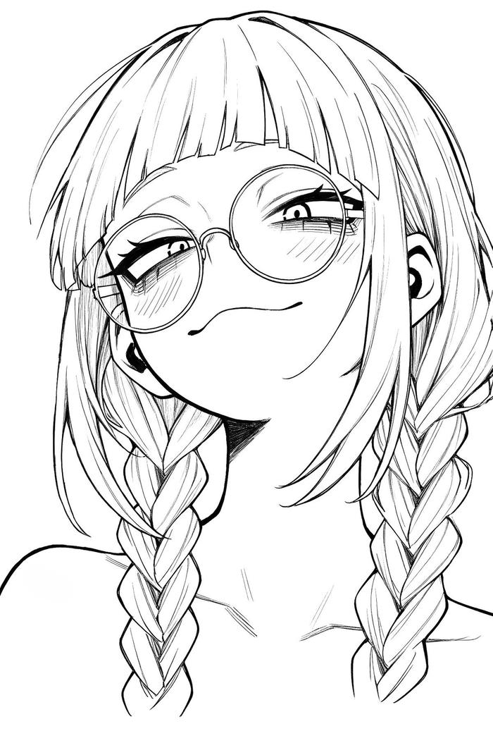 Tranh tô màu anime đường nét sinh động