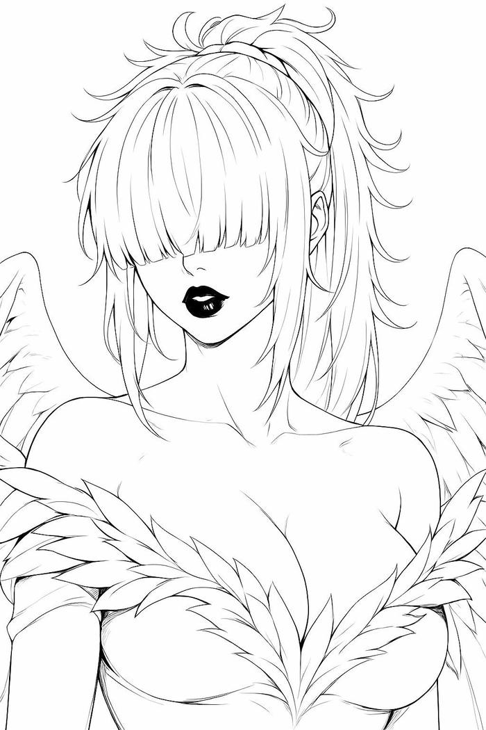 Tranh tô màu anime nhân vật nổi bật