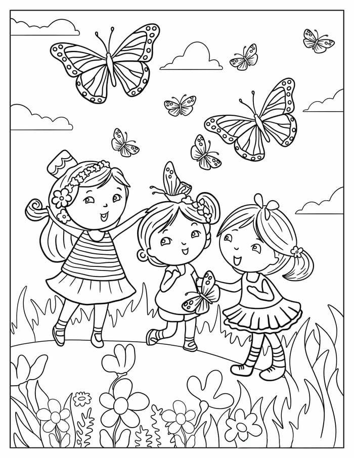 Tranh tô màu cho bé 3-4 tuổi kiểu vui nhộn