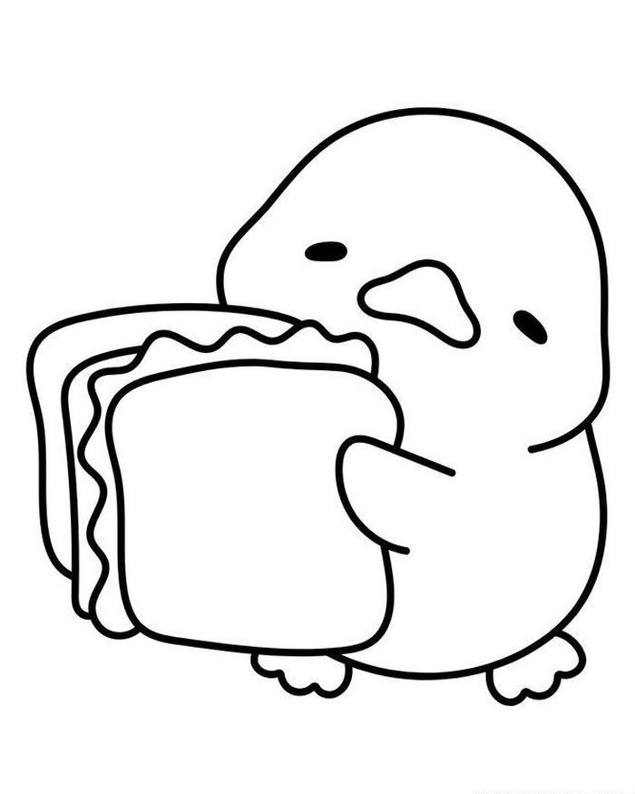 Tranh tô màu cute với mẫu vẽ ngộ nghĩnh