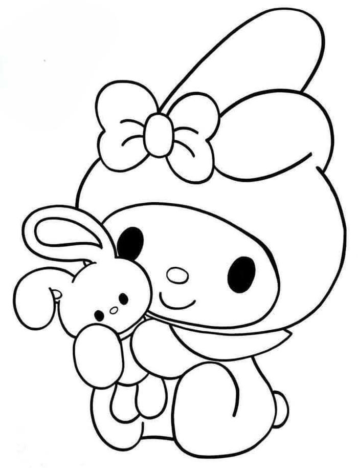 Tranh tô màu melody mang phong cách dễ thương