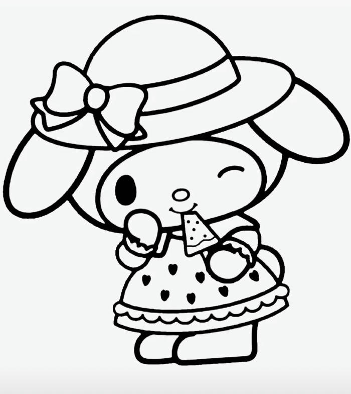 Tranh tô màu melody tạo hình nhỏ nhắn đáng yêu