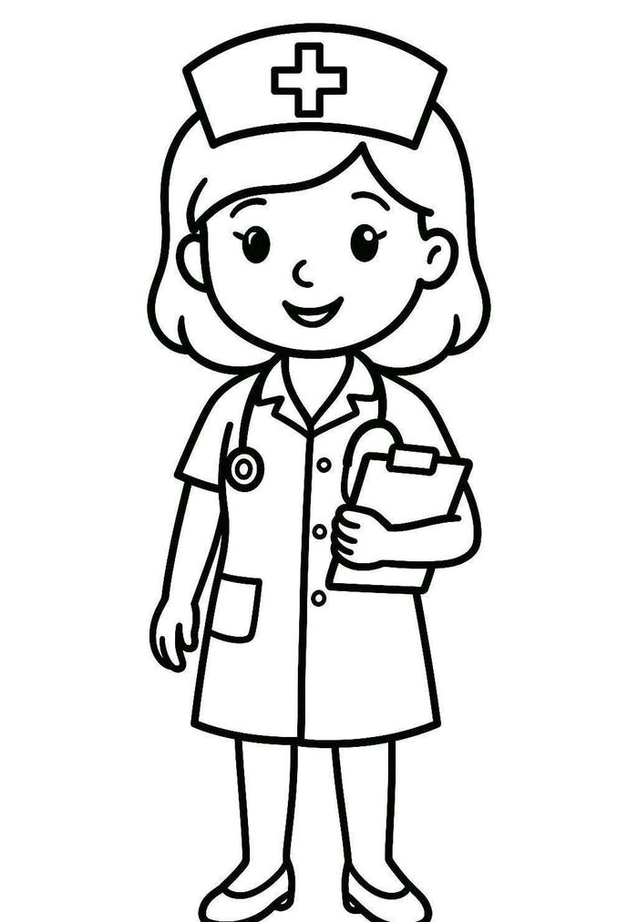 Tranh tô màu nghề nghiệp với kiểu dáng ngộ nghĩnh