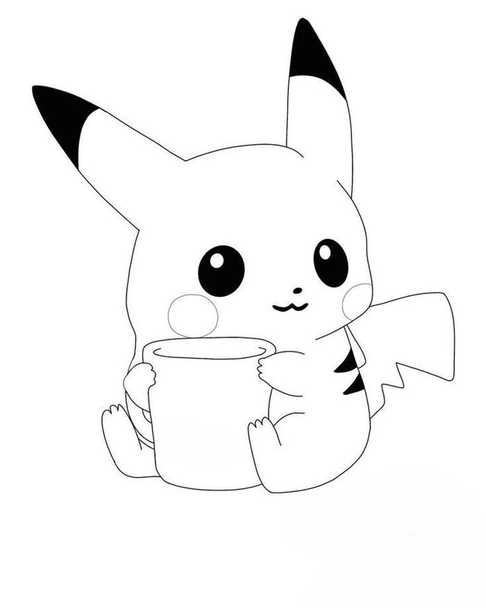 Tranh tô màu pokemon dễ thương, kiểu dáng đẹp