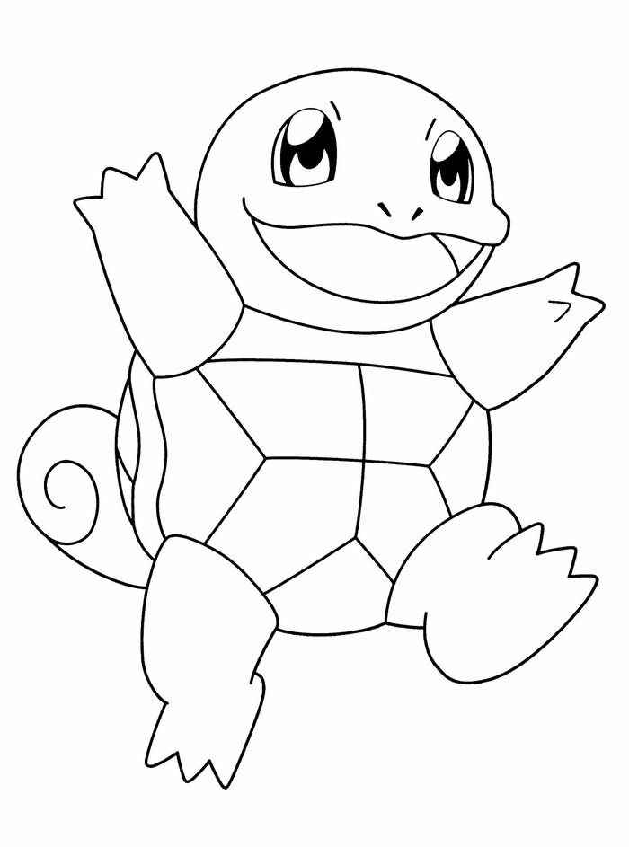 Tranh tô màu pokemon mang hình thể đáng yêu