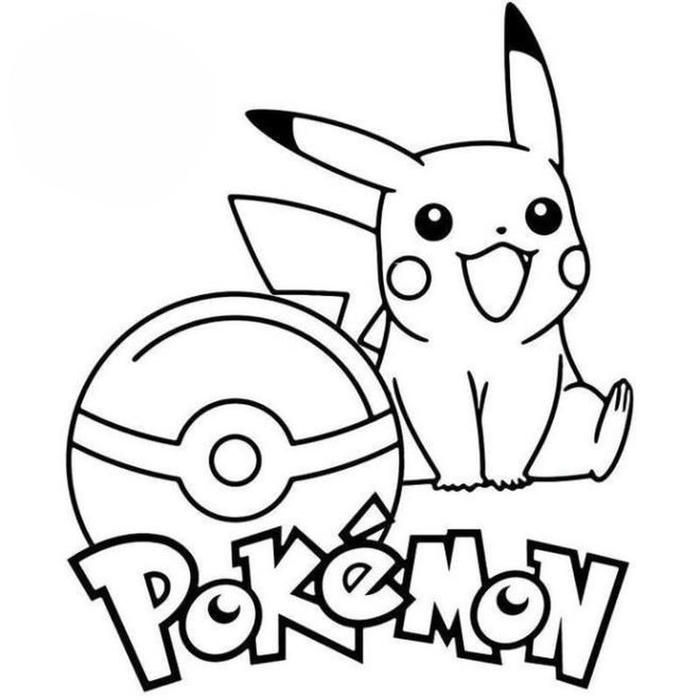 Tranh tô màu pokemon tạo hình vui mắt, dễ tô