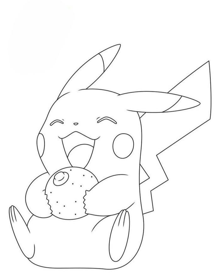 Tranh tô màu pokemon thể hiện nét đáng yêu