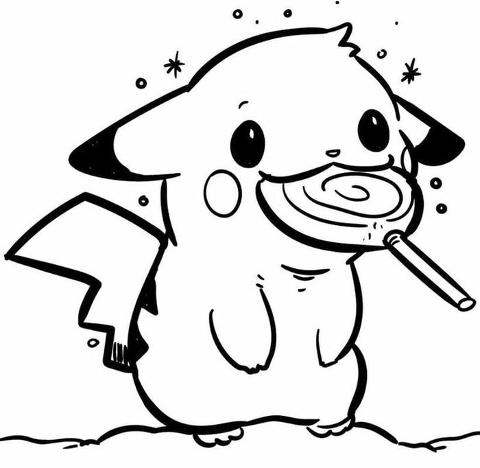 Tranh tô màu pokemon với kiểu nét độc đáo