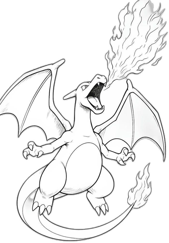 Tranh tô màu pokemon vui nhộn, hình thể cân đối