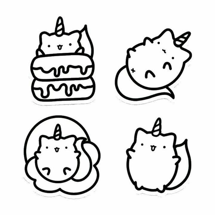 Tranh tô màu sticker cute đường nét rõ ràng