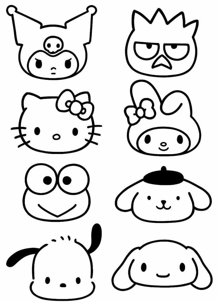 Tranh tô màu sticker cute mang nét vui nhộn