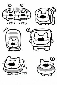 Khám phá bộ 90+ tranh tô màu sticker cute ngộ nghĩnh 