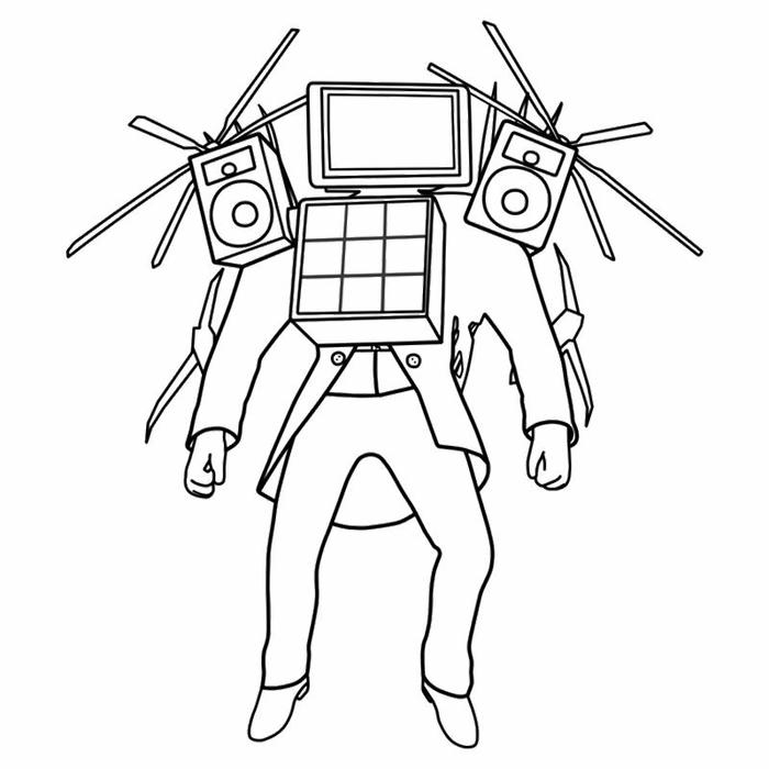 Tranh tô màu titan cameraman v2 cứng cáp
