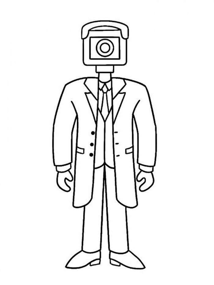 Tranh tô màu titan cameraman v2 kiểu dáng chiến binh