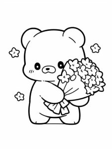 Mê mẩn bộ 111+  tranh tô màu con gấu ngộ nghĩnh