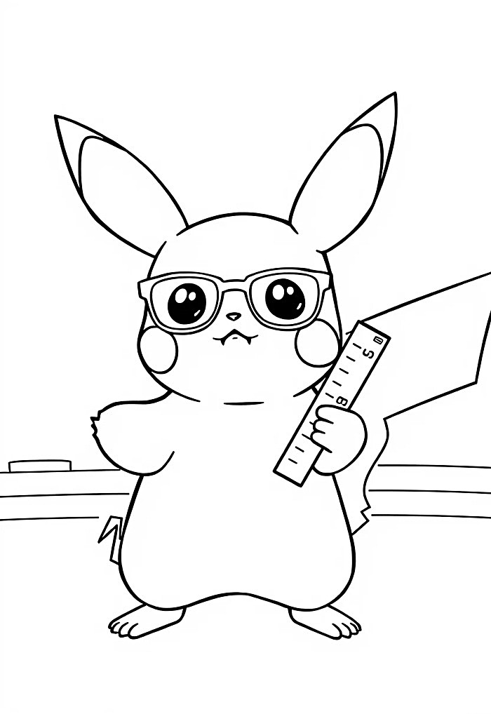 mẫu tranh pokemon có pikachu