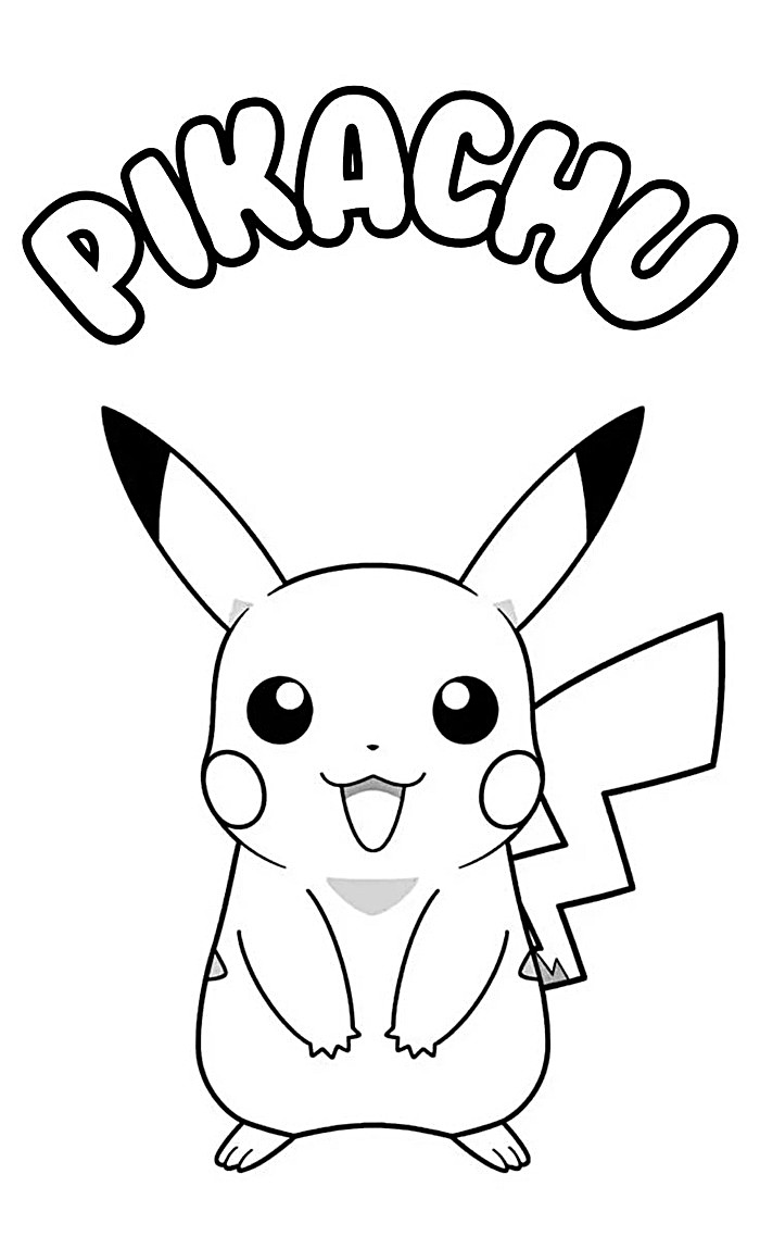 tranh tô màu pikachu siêu đẹp