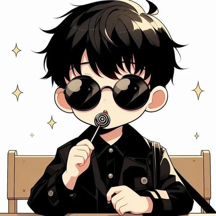 Ảnh anime tình yêu với hai nhân vật đứng dưới hàng cây