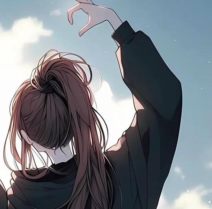 Anime đôi tình nhân khẽ chạm trán trong khoảnh khắc dịu dàng
